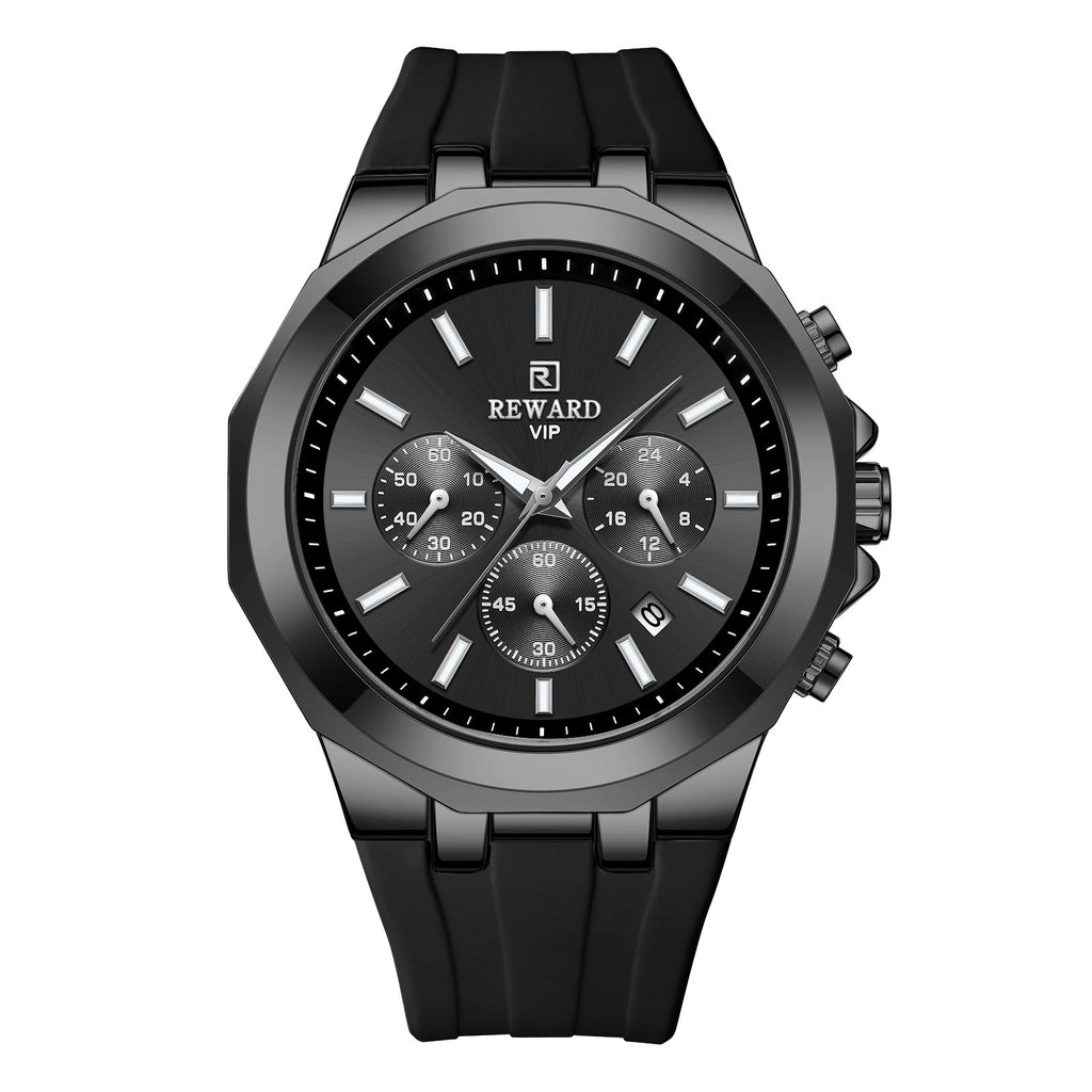 Orologio sportivo da uomo al quarzo con cinturino in silicone