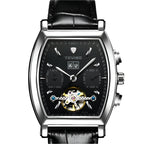 Multifunctional Wine Barrel Waterproof Automatic Men's Watch