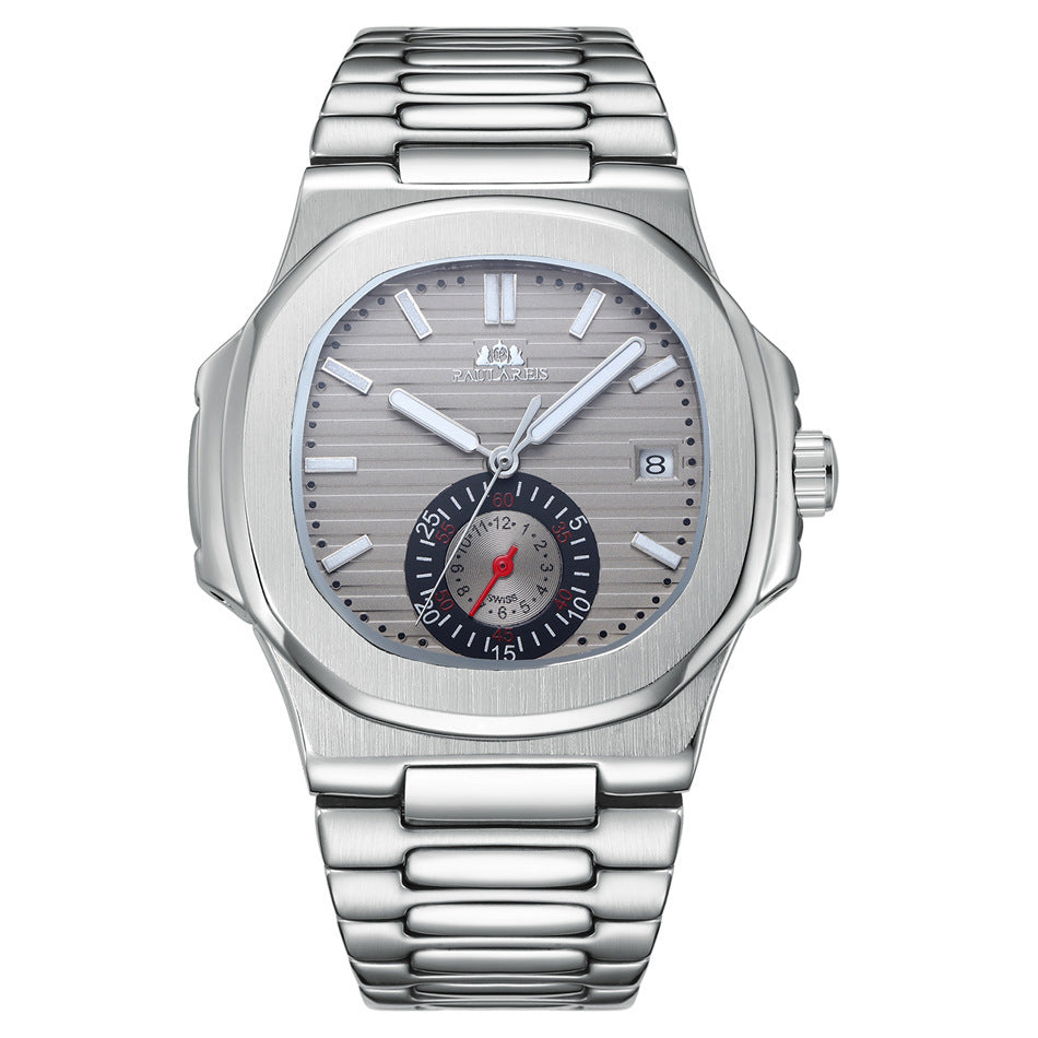 PAULAREIS Men's Classic Fashion Automatic Mechanical Movement Watch Steel Belt Waterproof Man Watch - Acquisti Online