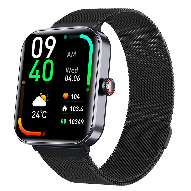 F57Pro Smartwatch Meerdere sportmodi Fitness met meldingen en hartslag, 1,85 inch volledig touchscreen met antwoord-/oproepfunctie, IP68 horloge voor Android iOS