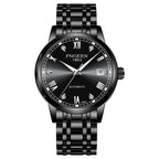 FNGEEN Top Brand Luxury Fashion Green Mechanical Watch for Men Stainless Steel Waterproof Sports Automatic Calendar Men's Watch - Acquisti Online