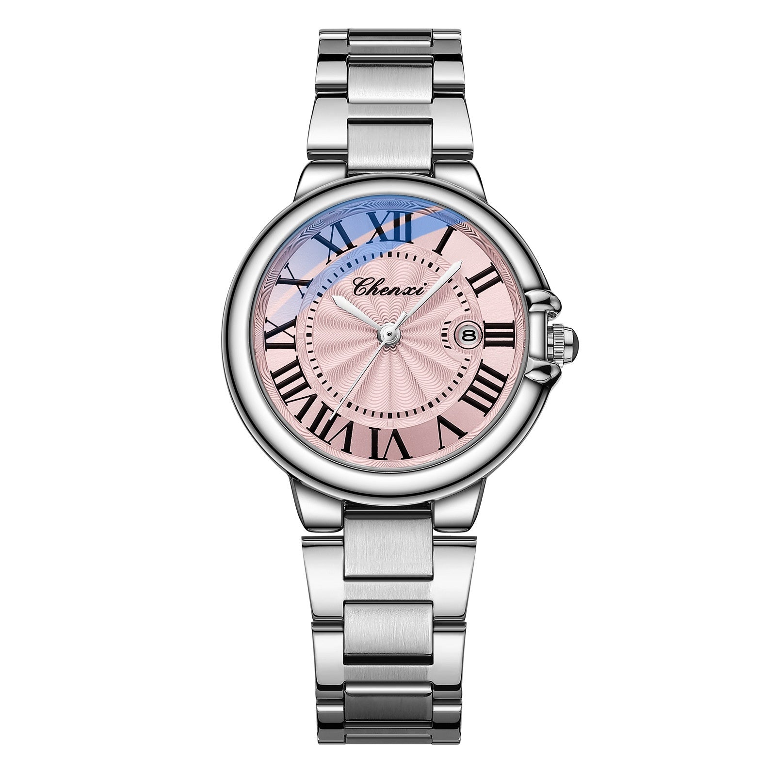 CHENXI Brand Luxury Fashion Women Quartz Watch Stainless Steel Wristwatches Quartz Waterproof Luminous Couple Watch