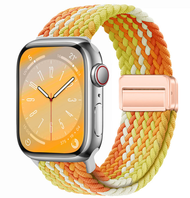Smart Apple Watch Band Braided Solo Loop Band Magnetic Buckle Band MultiFunction Sports Mode iWatch - Acquisti Online