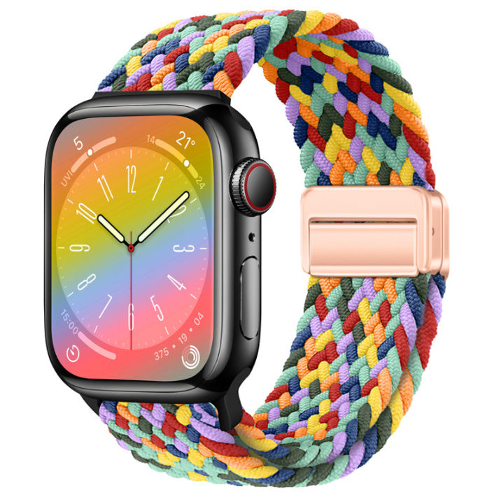 Smart Apple Watch Band Braided Solo Loop Band Magnetic Buckle Band MultiFunction Sports Mode iWatch - Acquisti Online