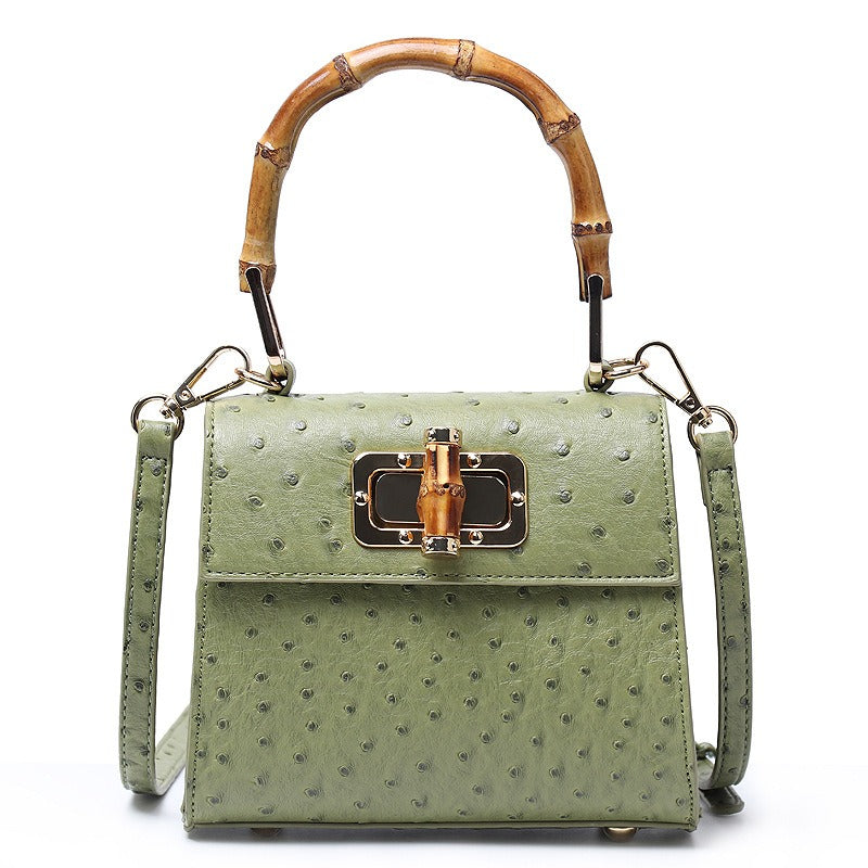 Buckle bag ostrich pattern single shoulder diagonal cross women's bag - Acquisti Online
