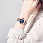 NAVIFORCE Women Watch Luxury Brand Fashion Casual Ladies Quartz Wristwatch Stainless Steel Mesh Band Watch