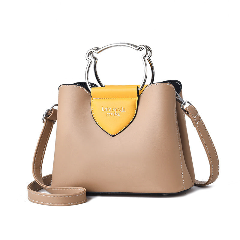 Women's Handbag Fashionable Large Capacity Women Shoulder Bag Simple Contrast Color Women's Casual Shoulder Bag
