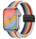Smart Apple Watch Band Braided Solo Loop Band Magnetic Buckle Band MultiFunction Sports Mode iWatch