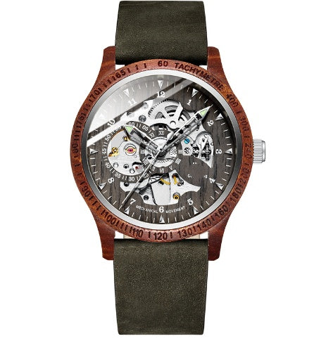 Orologio meccanico completamente automatico impermeabile e alla moda