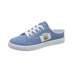 Frayed Hem Lace Up Canvas Sneakers - Acquisti Online
