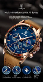 Poedagar Men's Business Casual Watch Waterproof Automatic Quartz Movement Man Fashion Watch - Acquisti Online