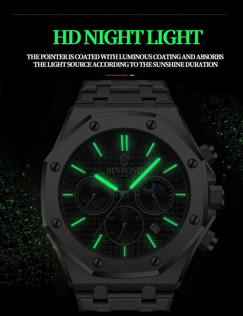 Multi-Function Sports Men's Quartz Watch