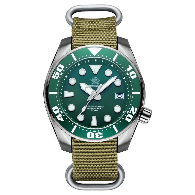 ADDIESDIVE Orologio meccanico automatico da uomo con cristallo di zaffiro BGW9 Orologio luminoso 200M Diver Orologi in acciaio inossidabile