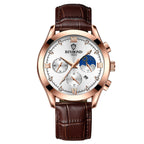 Men's Fashion Genuine Leather Watch - Acquisti Online