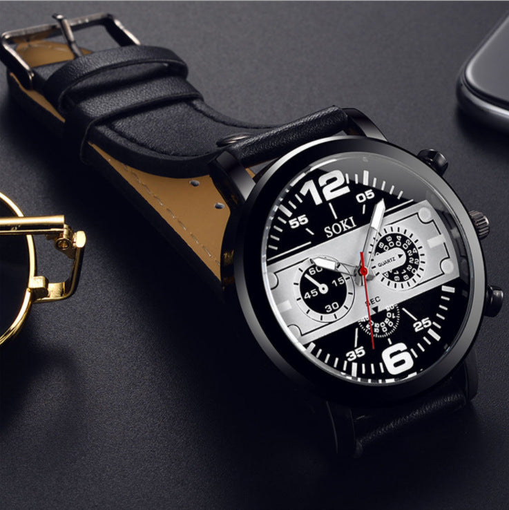 Casual herenhorloge zakelijk quartzhorloge