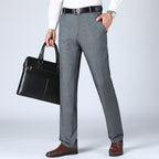 Men's Straight-leg Pants Loose High Waist Suit Pants - Acquisti Online