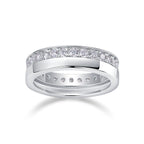 Galaxy Diamond Ring Wedding Ring Luxury Fashion Moissanite Silver Ring