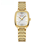 CURRN 9093 Women's Luxury Quartz Watch Fashion Leisure Diamond Simple Steel Strip Women Quartz Wristwatch