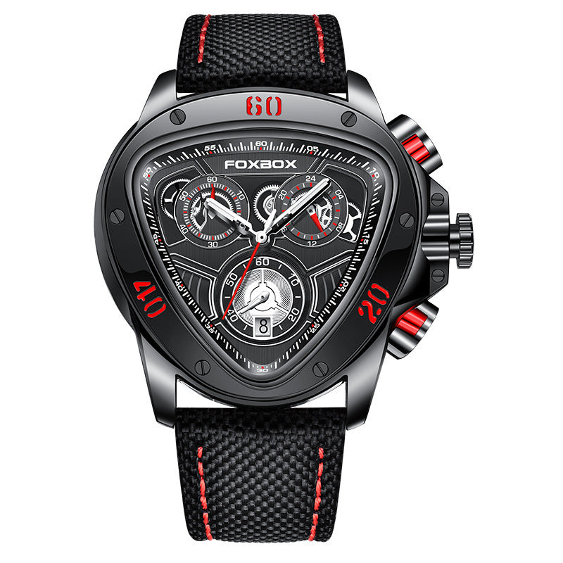 FOXBOX Man Military Chronograph Waterproof Wristwatch