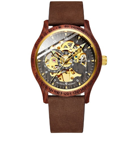 Orologio meccanico completamente automatico impermeabile e alla moda