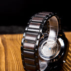 Men's Wooden Watch Mechanical Table Fully Automatic Special-shaped Black Technology Personality