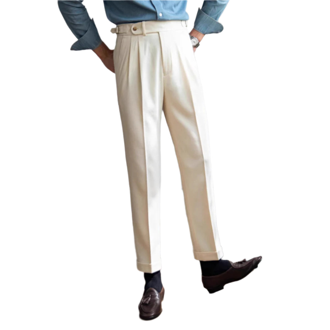 Men's Fashionable Casual Pants British Style Polyester Fiber Straight  Business Formal Fashion Men's Casual Pants - Acquisti Online