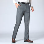 Men's Straight-leg Pants Loose High Waist Suit Pants - Acquisti Online