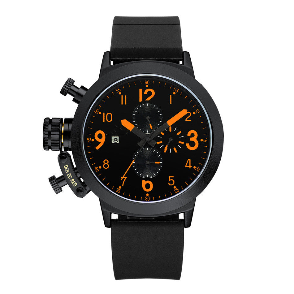 Stijlvol en veelzijdig rubberen bandhorloge