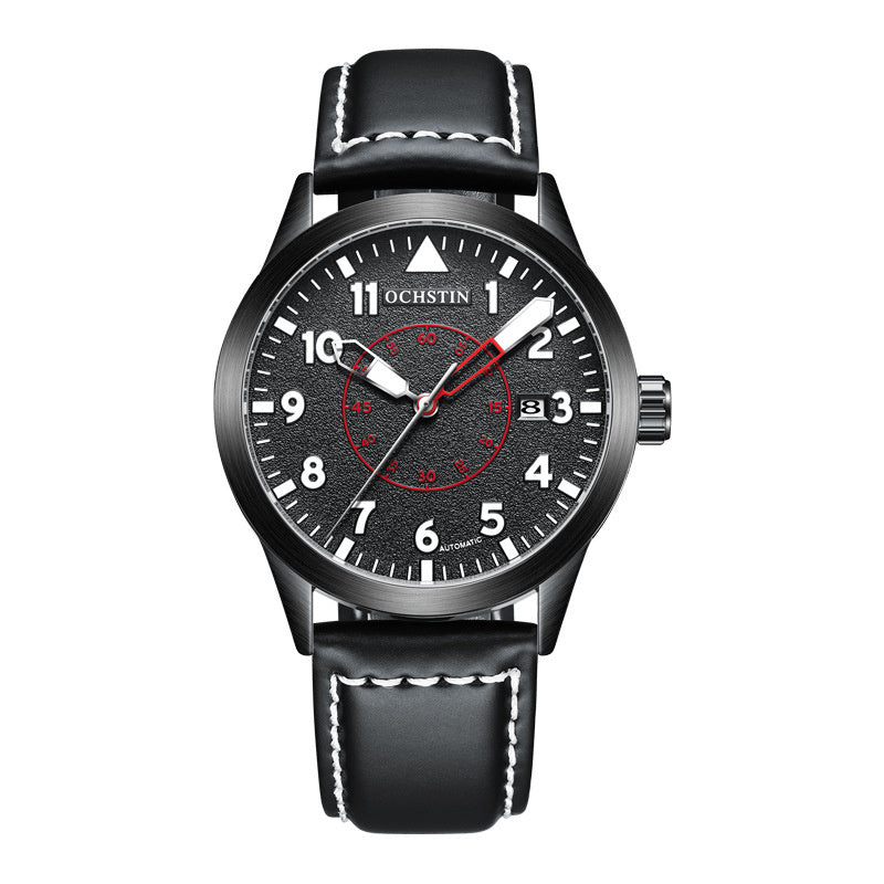 Orologio da polso meccanico automatico da uomo OCHSTIN con cinturino in pelle, moda, impermeabile