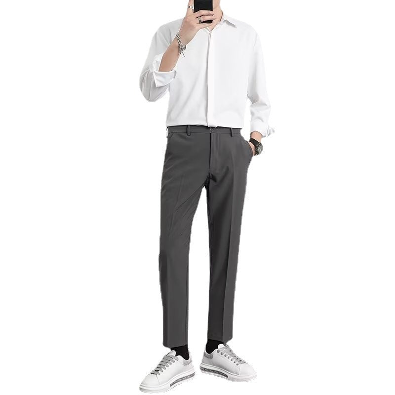 Men's Fashion Ankle-length Slim-fit Casual Pants