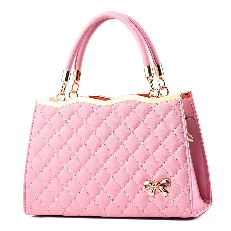 Dames handtas Nieuwe geborduurde ruit schoudertas Multi Pocket Crossbody tas Grote capaciteit Dames schoudertas