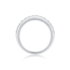 Multi-row Diamond Ring Luxury Fashion Set Moissanite Silver Ring