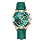 YOLAKO Women's Fashionable High Quality Rhinestone Crafted Ladies Watch Three-Eye Diamond Female Quartz Watch