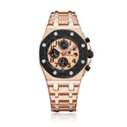 Kimsdun 1222A Luxury Man's Mechanical Watch Stylish Stainless Steel Band Waterproof Date Display Character Casual Watch