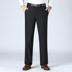 Men's Straight-leg Pants Loose High Waist Suit Pants - Acquisti Online