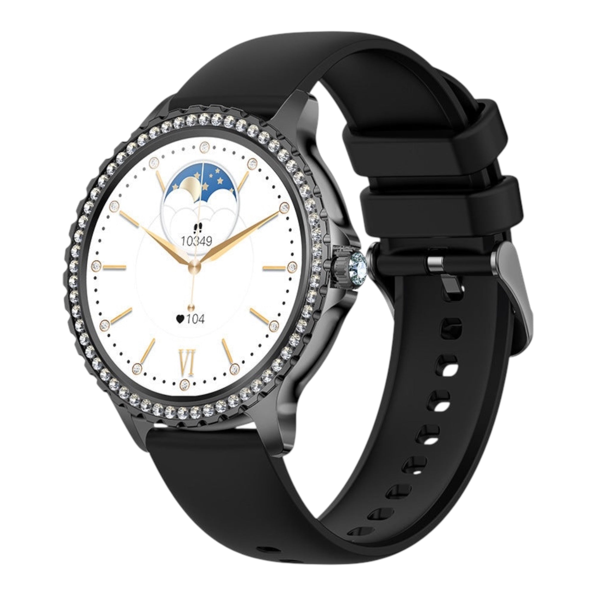 I58 Smartwatch Bluetooth BT-oproep Gezondheidstracker Bloedzuurstof Slimme herinnering Multisportmodus Rhinstone Crafted Smartwatch