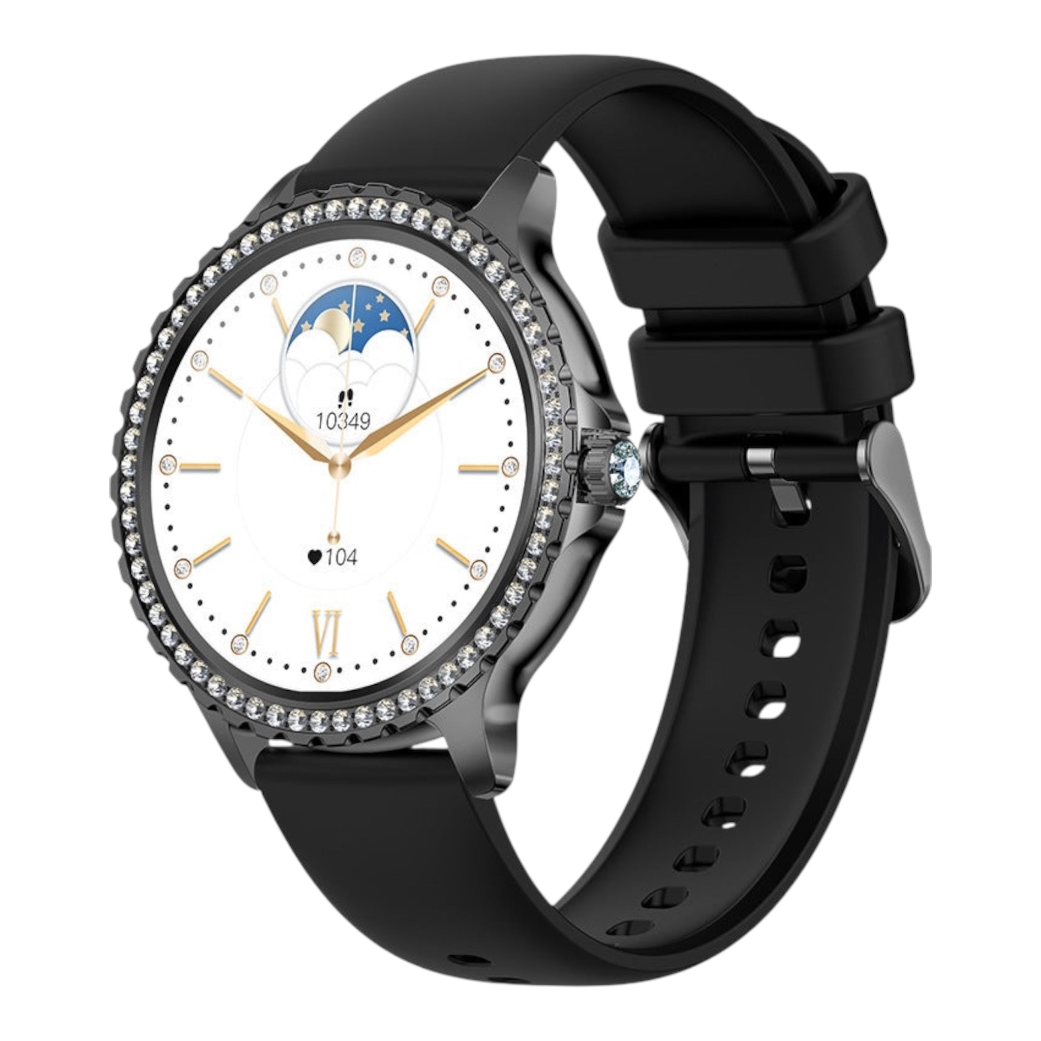 I58 Smart Watch Bluetooth BT Call Health Track Blood Oxygen Smart Reminder Multi Sport Mode Rhinstone Crafted Smart Watch