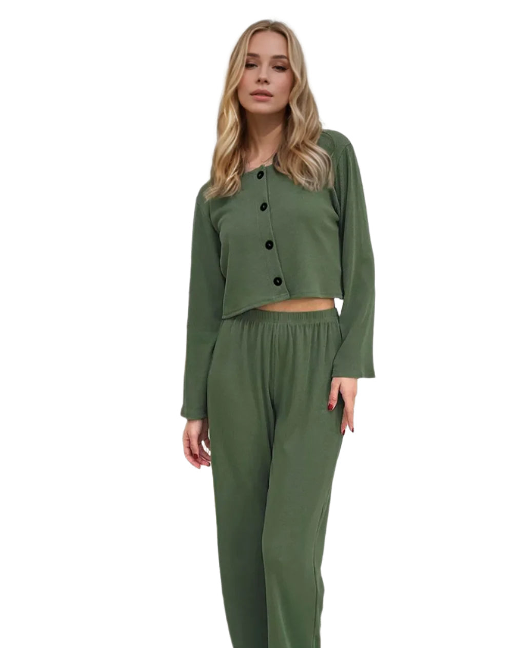 Basic Bae boterzachte ronde hals tanktop, vest en broekset