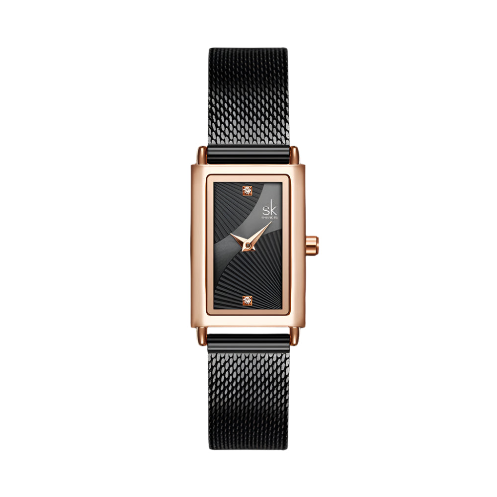 Shengke Women Quartz Watches Fashion Ladies Watch Luxury Brand Rectangle Quartz Wrist Watch Luxury Gifts for Women