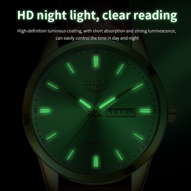 Orologio da uomo LIGE LG8970 elegante e impermeabile