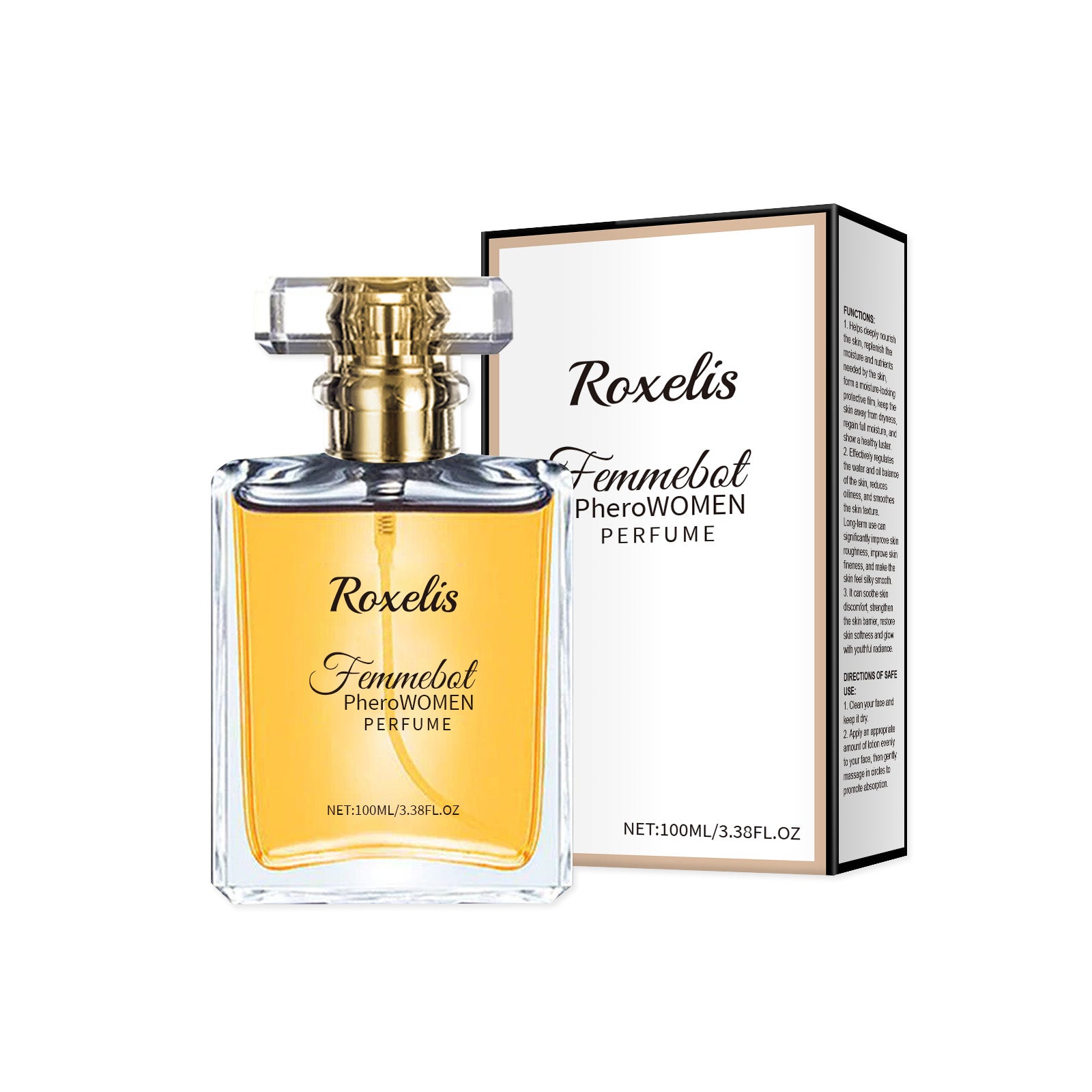Women's Roxelis Femmebot Pherowomen Perfume 100ml Light Elegant Exudes Fresh Niche Women's Charm Perfume - Acquisti Online