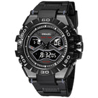Dubbel display waterdicht lichtgevend quartzhorloge