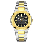 HOURSLY HY1371 Fashion China Man Quartz Watch Exclusive Steel Strap Water Resist Luminous Calendar Casual Men's Watch