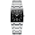 Men's Square Waterproof Band Calendar Quartz Watch
