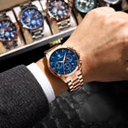 Orologi sportivi da uomo, orologio al quarzo multifunzionale e impermeabile