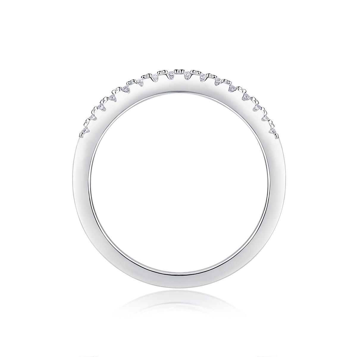 Luxe ring voor dames, moissaniet, kroon, diamanten ring, 925 sterling zilveren ring, ronde dubbele laag, verlovingsring voor dames