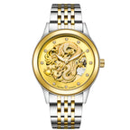 Orologio meccanico Jinlong impermeabile e luminoso da uomo, modello Burst