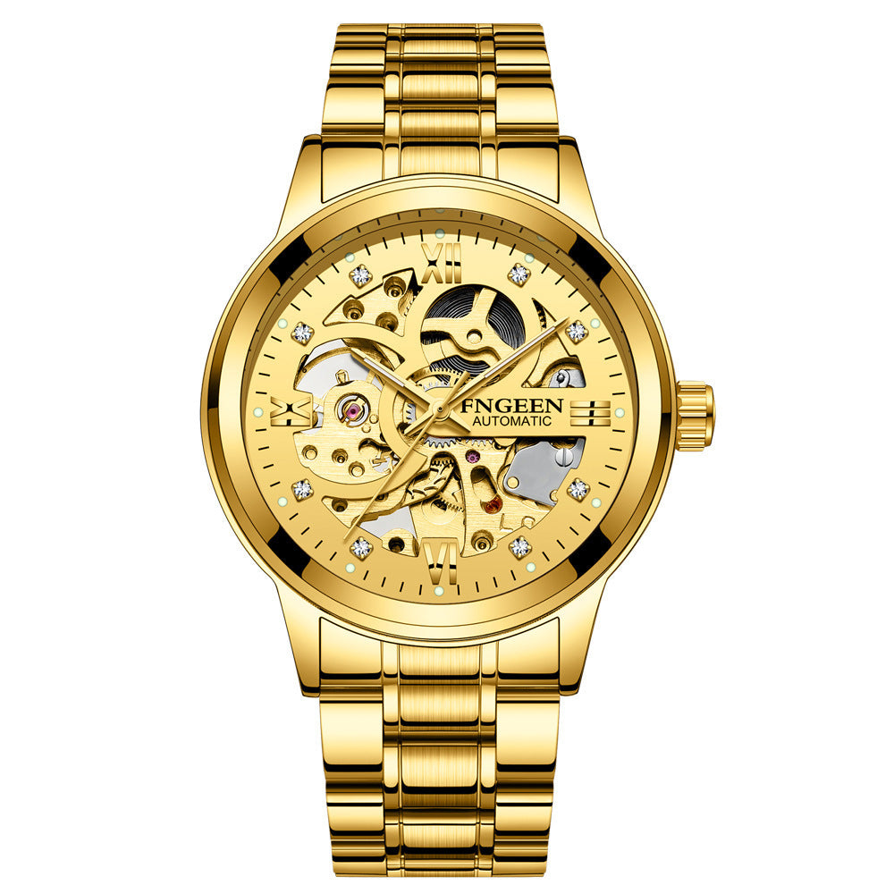 Men's Luxury Mechanical Watch Waterproof Luminous Business Quartz Watch