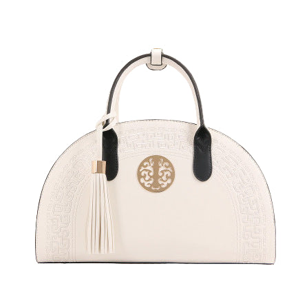 Luxe handtas voor dames, origineel leer, grote capaciteit, ritsvak, modieuze tas, damesfeesthandtas