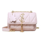 Women Fashionable Crossbody Bag PU Zipper Pocket Shoulder Bag Large Capacity Fashion Chain Women Crossbody Bag